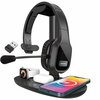 Delton 20X Wireless Computer Headset and Charging Stand Over the Head Bluetooth Headphone Auto Pair USB DHSWC120XD